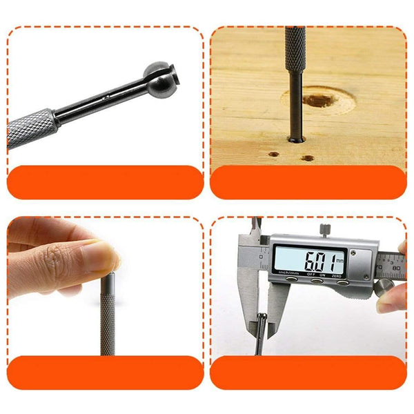 3-14mm Small Hole Bore Gauge 4Pcs Ball Type Telescoping Measure Gauge 1/8" To 1/2" Measuring Tools Adjustable