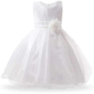 Planet Gates 3-14yrs Hot Selling Baby Girls Flower sequins Dress High quality Party Princess Dress Children kids clothes 9colors