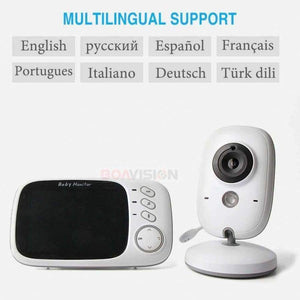 Planet Gates 3.2 Inch LCD Video Baby Monitor 2.4G Wireless 2 Way Audio Bebe Cam Night Vision Surveillance Security Camera Babysitter VB603