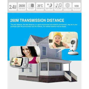 Planet Gates 3.2 Inch LCD Video Baby Monitor 2.4G Wireless 2 Way Audio Bebe Cam Night Vision Surveillance Security Camera Babysitter VB603