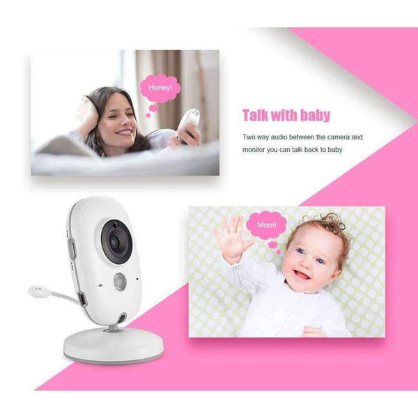 Planet Gates 3.2 inch Wireless Video Color Baby Monitor High Resolution Baby Nanny Security Camera Night Vision Temperature Monitoring