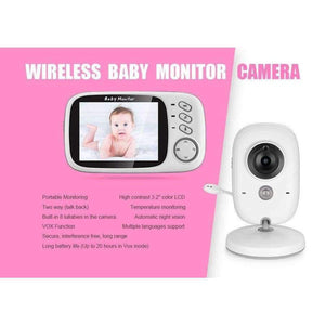 Planet Gates 3.2 inch Wireless Video Color Baby Monitor High Resolution Baby Nanny Security Camera Night Vision Temperature Monitoring