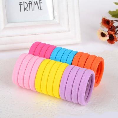 24 pcs/lot Mix Color Elastic Hair Rubber Band Accessories For Women Girls Children Baby The ponytail holder Elastic Hair Bands