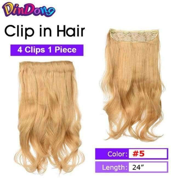 Planet Gates #3 / 24inches Synthetic Fish Line Hair Wavy Clip in Hair Extensions 3/4 Half Wig 3 Styles Available Premium Heat Resistant Hair