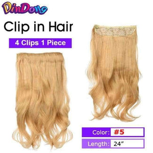 Planet Gates #3 / 24inches Synthetic Flip In Hair Wavy Clip in Hair Extensions 3/4 Half Wig 3 Styles 50 Colors Available Premium Heat Resistant