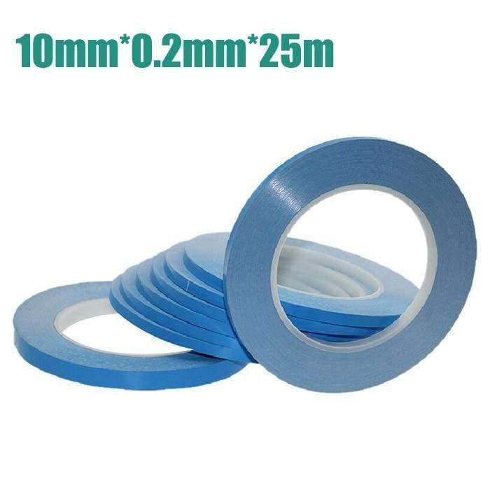 Planet Gates 3-25mmx25mx0.2mm high quality Transfer Tape Double Sided Thermal Conductive Adhesive tape for Chip PCB LED Heatsink freeshipping