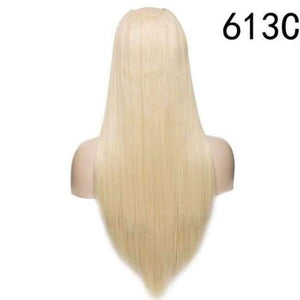 Planet Gates #3 / 26inch 26" Brazilian Straight U Part Wig  Hair Extension False Hair Long Natural Synthetic Hair for Women Middle Openning