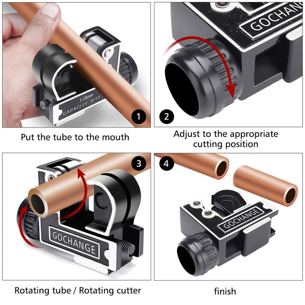 Planet Gates 3-28mm 1/8" To 1-1/8"  Steel Aluminum Brass Copper Tube Copper Pipe Cutter Cut Tool For Tube Pipe Cutting Tool