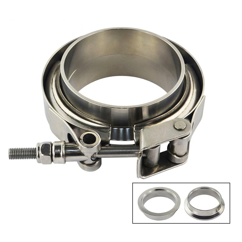 Planet Gates 3"/3.25"/3.5"/4.0" SUS 304 Steel Stainless Exhaust V Band Clamp Flange Kit Quick Release Clamp Male Female Flange Or Normal Type