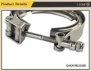 Planet Gates 3"/3.25"/3.5"/4.0" SUS 304 Steel Stainless Exhaust V Band Clamp Flange Kit Quick Release Clamp Male Female Flange Or Normal Type