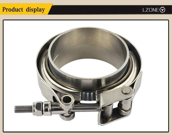 Planet Gates 3"/3.25"/3.5"/4.0" SUS 304 Steel Stainless Exhaust V Band Clamp Flange Kit Quick Release Clamp Male Female Flange Or Normal Type