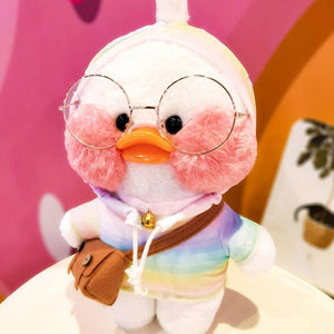 30cm Korean Netred Wearing Hyaluronic Acid Little Yellow Duck Doll Lalafanfan Ducks Plush Soft Toys High Quality Birthday Gift