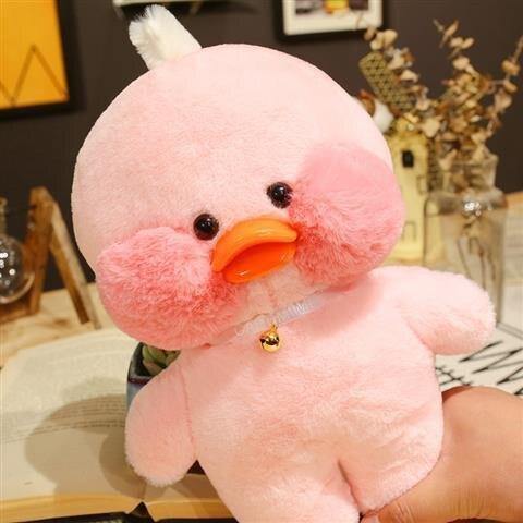 30CM Pink LaLafanfan Kawaii Cafe Mimi Yellow Duck Plush Toy Cute Stuffed Doll Soft Animal Dolls Kids Toys Birthday Gift For Girl