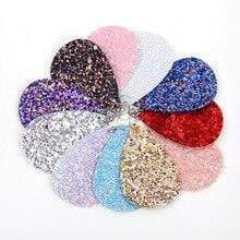 Planet Gates 3 30pair/lot New Teardrop PU Leather Earrings Sequins Looking Various Looking Various Multi Colors Bohemia Water Drop Earring