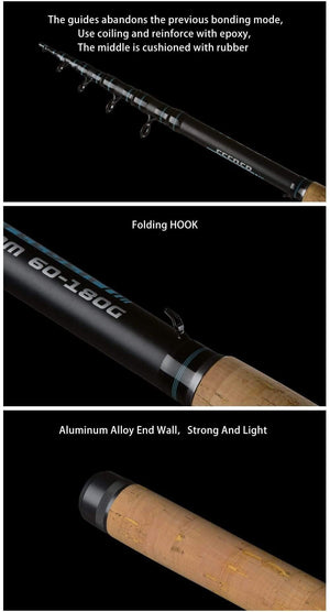 Planet Gates 3.3m Feeder fishing rod telescopic spinning casting Travel Rod 3.3 3.6m vara de pesca Carp Feeder 60-180g pole