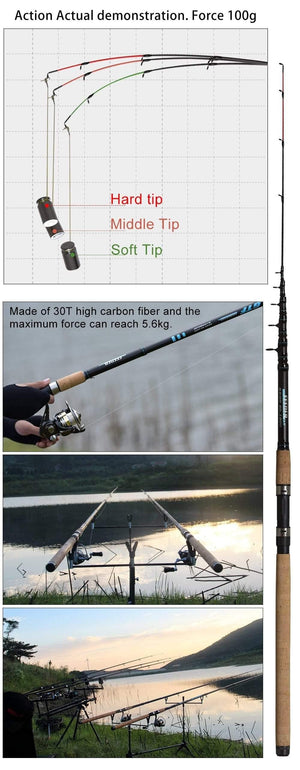 Planet Gates 3.3m Feeder fishing rod telescopic spinning casting Travel Rod 3.3 3.6m vara de pesca Carp Feeder 60-180g pole