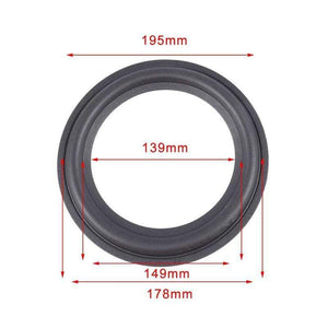Planet Gates 3/4/5/6/6.5/8/10/12 inch Elastic Rubber Edge Ring For Speaker Repair soft Surround durable Edge Woofer Ring K7T7