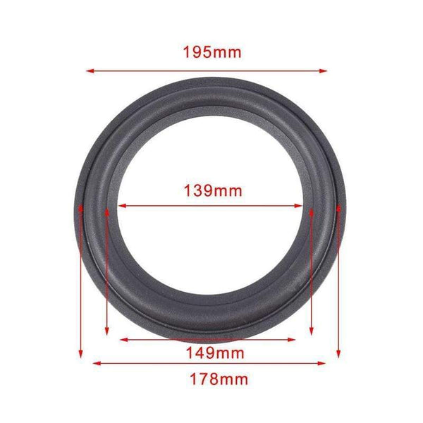 Planet Gates 3/4/5/6/6.5/8/10/12 inch Elastic Rubber Edge Ring For Speaker Repair soft Surround durable Edge Woofer Ring K7T7