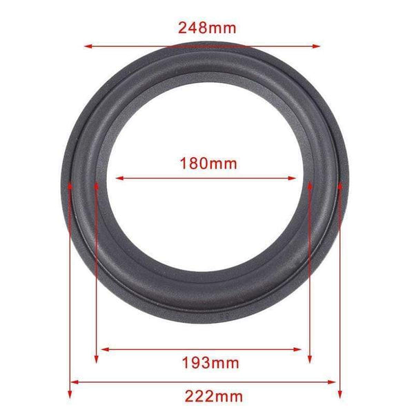 Planet Gates 3/4/5/6/6.5/8/10/12 inch Elastic Rubber Edge Ring For Speaker Repair soft Surround durable Edge Woofer Ring K7T7