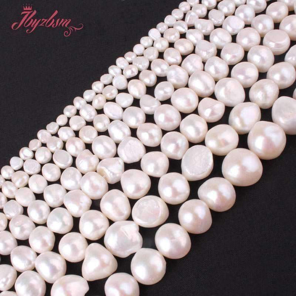 Planet Gates 3-4,5-7,6-8,8-9,9-11mm Irregular White Freshwater Pearl Natural Stone Beads For DIY Necklace Jewelry Making 14.5" Free Shipping