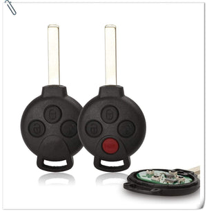 Planet Gates 3/4 Buttons Car Remote Key Fit for Mercedes-Benz Smart Smart For two 451 2007 2008 2009 2010 2011 2012 2013 433Mhz ID46