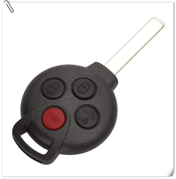 Planet Gates 3/4 Buttons Car Remote Key Fit for Mercedes-Benz Smart Smart For two 451 2007 2008 2009 2010 2011 2012 2013 433Mhz ID46