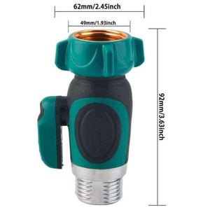 Planet Gates 3/4"  Convenient Garden Hose Faucet single Valve Splitter Friendly US Connector Garden Watering Supplies