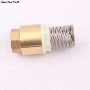 Planet Gates 3/4" Female Thread Brass Check Valve With Filter Net Plumbing Pipe Fittings Metal Pipe Joints Connectors Garden Supplies