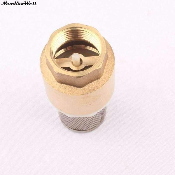 Planet Gates 3/4" Female Thread Brass Check Valve With Filter Net Plumbing Pipe Fittings Metal Pipe Joints Connectors Garden Supplies
