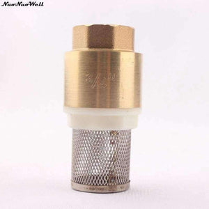 Planet Gates 3/4" Female Thread Brass Check Valve With Filter Net Plumbing Pipe Fittings Metal Pipe Joints Connectors Garden Supplies