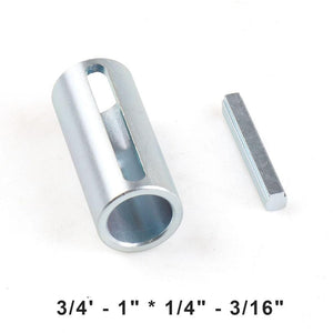 Planet Gates 3/4" to 1" w/Step Key & Gas Engine Pulley Crank Shaft Sleeve Adapter Predator