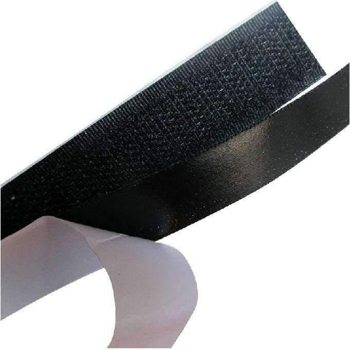 Planet Gates 3/4" width  length Black. Sticky Back hook & loop Fastener Self Adhesive  Tape.