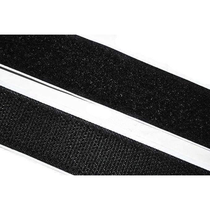 Planet Gates 3/4" width  length Black. Sticky Back hook & loop Fastener Self Adhesive  Tape.