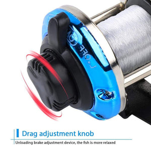 Planet Gates 3.5:1 Gear Ratio 3 Color Mini Trolling Reel Casting Ice Fishing Reel Baitcasting Reels Coil Come with 50M Nylon Line