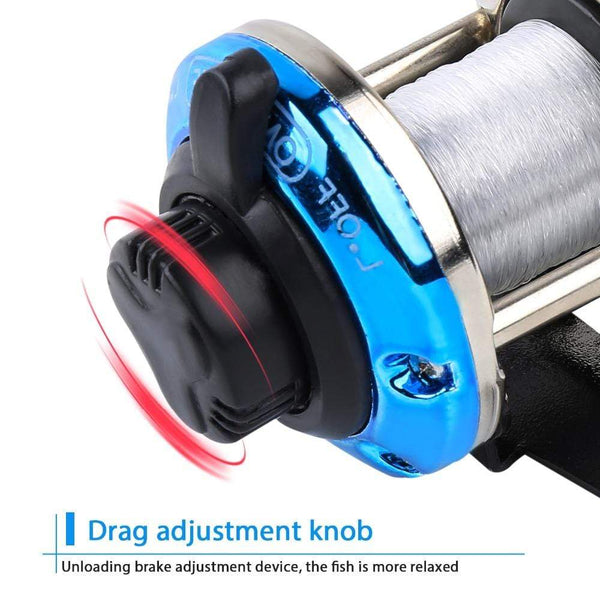 Planet Gates 3.5:1 Gear Ratio 3 Color Mini Trolling Reel Casting Ice Fishing Reel Baitcasting Reels Coil Come with 50M Nylon Line