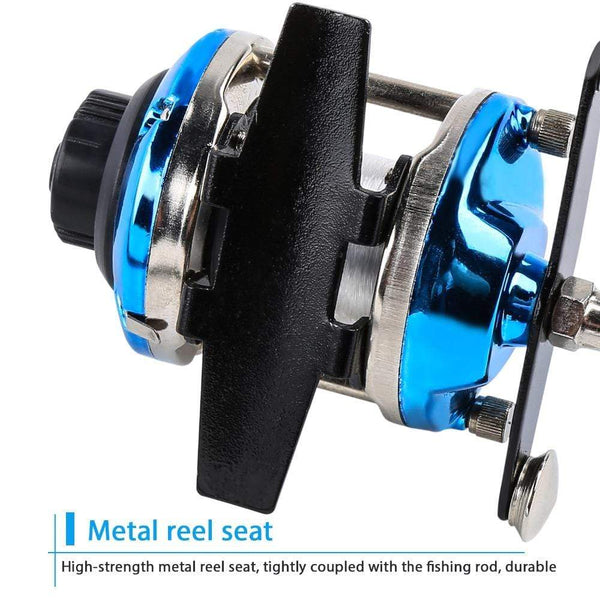 Planet Gates 3.5:1 Gear Ratio 3 Color Mini Trolling Reel Casting Ice Fishing Reel Baitcasting Reels Coil Come with 50M Nylon Line