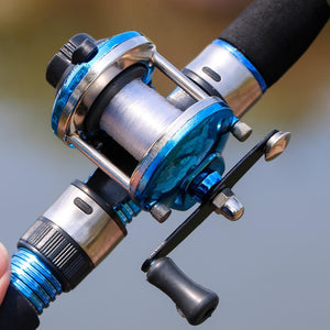 Planet Gates 3.5:1 Gear Ratio 3 Color Mini Trolling Reel Casting Ice Fishing Reel Baitcasting Reels Coil Come with 50M Nylon Line