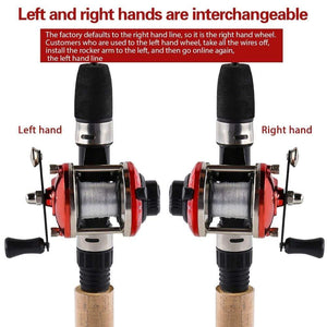 Planet Gates 3.5:1 Gear Ratio 3 Color Mini Trolling Reel Casting Ice Fishing Reel Baitcasting Reels Coil Come with 50M Nylon Line