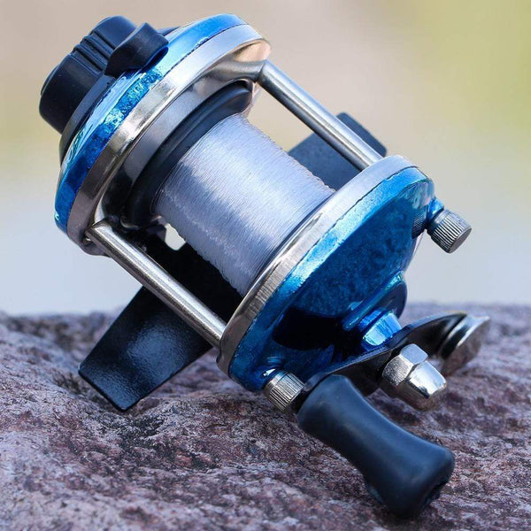 Planet Gates 3.5:1 Gear Ratio 3 Color Mini Trolling Reel Casting Ice Fishing Reel Baitcasting Reels Coil Come with 50M Nylon Line