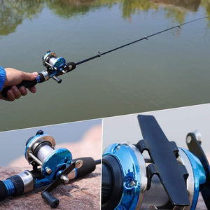 Planet Gates 3.5:1 Gear Ratio 3 Color Mini Trolling Reel Casting Ice Fishing Reel Baitcasting Reels Coil Come with 50M Nylon Line