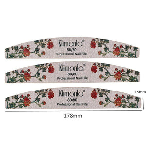 Planet Gates 3/5/10pcs lot New Nail File Flower Printed Nail buffer Colorful Lime a ongle 80/100/150/180/240 Professional Manicure Tools