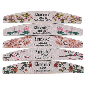 Planet Gates 3/5/10pcs lot New Nail File Flower Printed Nail buffer Colorful Lime a ongle 80/100/150/180/240 Professional Manicure Tools