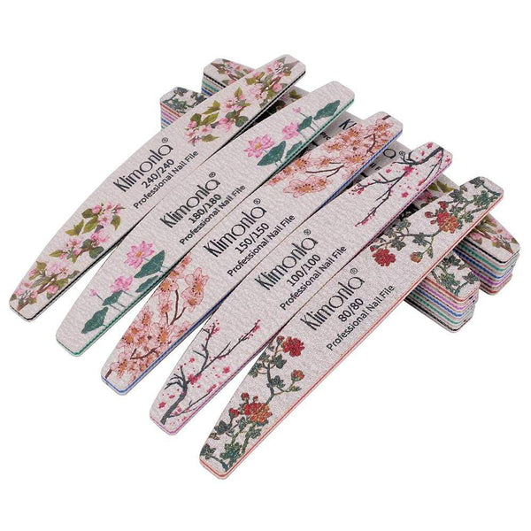 Planet Gates 3/5/10pcs lot New Nail File Flower Printed Nail buffer Colorful Lime a ongle 80/100/150/180/240 Professional Manicure Tools