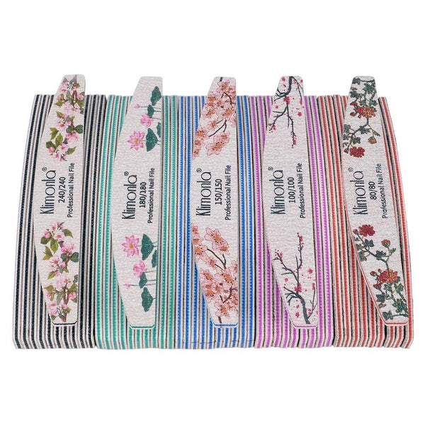 Planet Gates 3/5/10pcs lot New Nail File Flower Printed Nail buffer Colorful Lime a ongle 80/100/150/180/240 Professional Manicure Tools