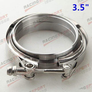 Planet Gates 3.5 Inch 1.5" 1.75"  2"  2.25" 2.5"  2.75"  3"  3.5"  4"Turbo Exhaust V-Band Clamp & Mild Steel Male/Female Flange Kit