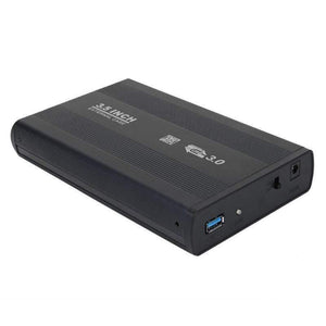 3.5 inch Hard Disk Case SATA to USB3.0 Aluminum Alloy HDD Box External Hard Drive Enclosure with USB Cable for Computer Laptop