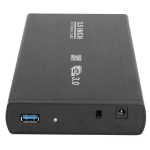3.5 inch Hard Disk Case SATA to USB3.0 Aluminum Alloy HDD Box External Hard Drive Enclosure with USB Cable for Computer Laptop