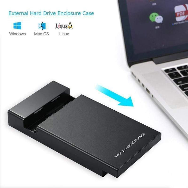 3.5 inch HDD Enclosure USB 3.0 to SATA III 6Gbps External Hard Drive Box SSD HDD Case Support 3.5/2.5" SATA Hard Disk Case