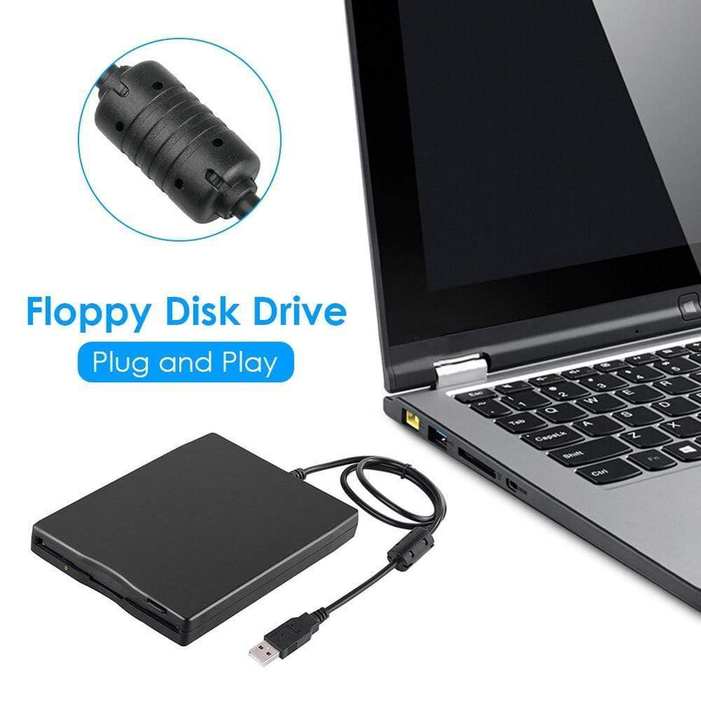 Planet Gates 3.5 inch USB Mobile Floppy Disk Drive 1.44MB 2HD External Diskette FDD with USB Cable for Laptop Notebook PC