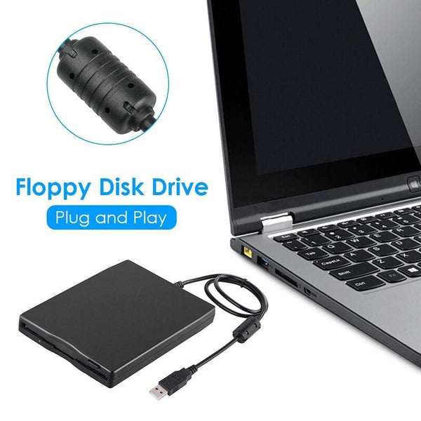 Planet Gates 3.5 inch USB Mobile Floppy Disk Drive 1.44MB 2HD External Diskette FDD with USB Cable for Laptop Notebook PC